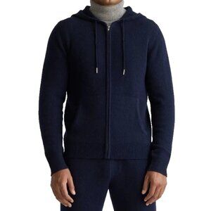Quince Mongolian Cashmere Hoodie Men's Extra Large New Navy